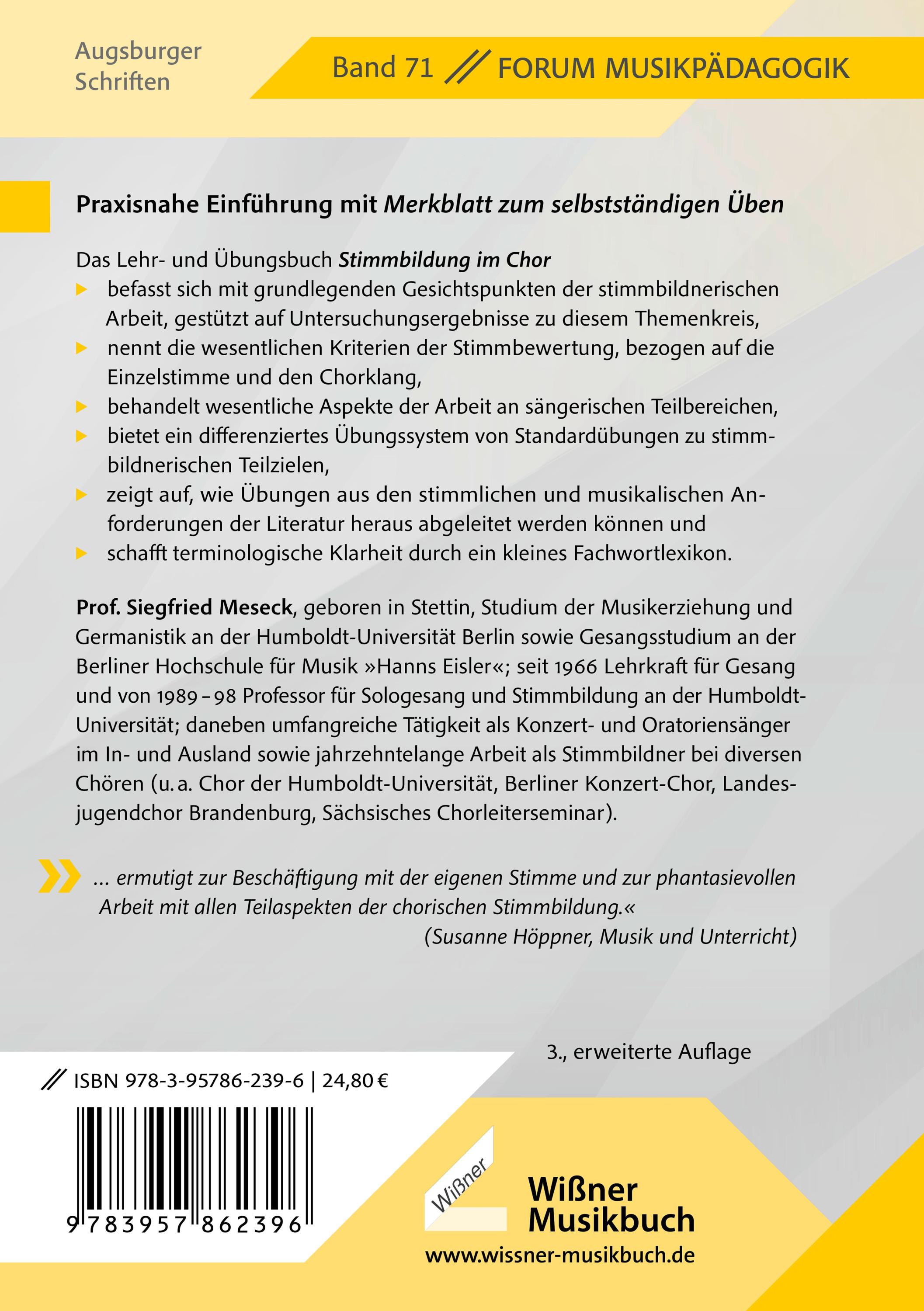 Stimmbildung im Chor