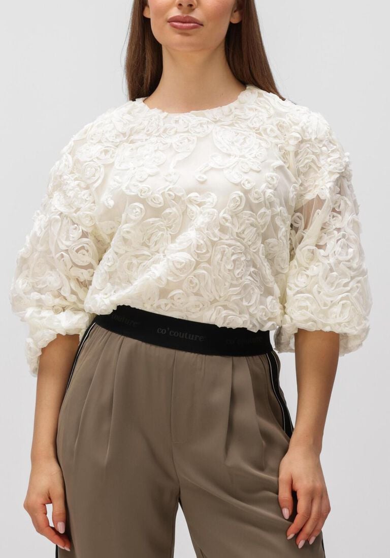 gebroken wit co'couture blouses tessy flower blouse