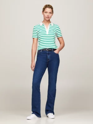 Polo listrada slim fit da coleção 1985