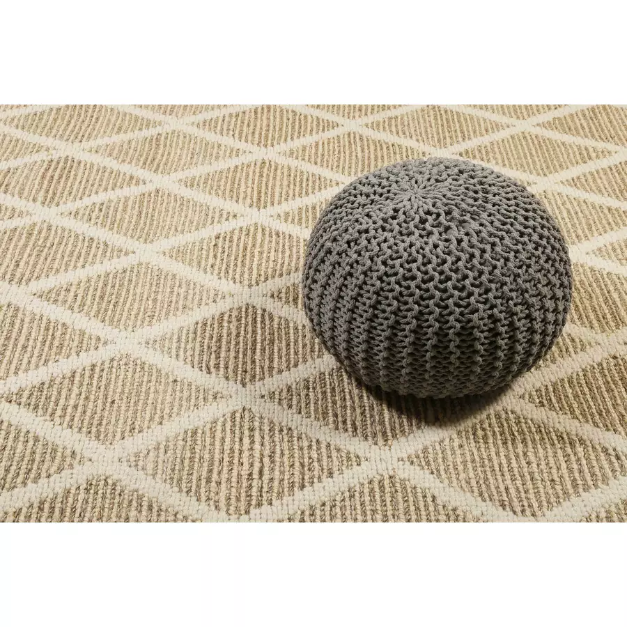 Green Looop Handweb-Teppich Novella natur beige