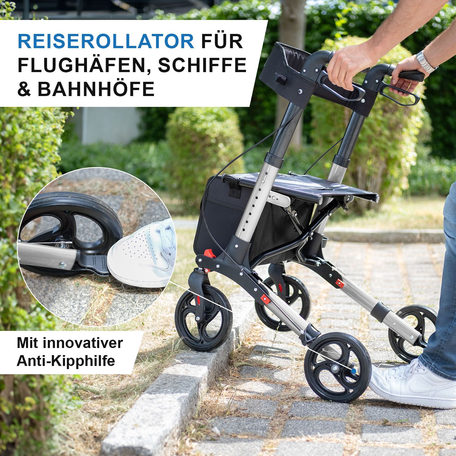 Rollator Tabas Mobility Silber