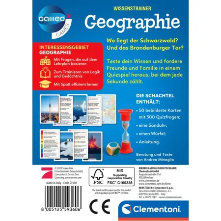 Clementoni WissensTrainer - Geographie