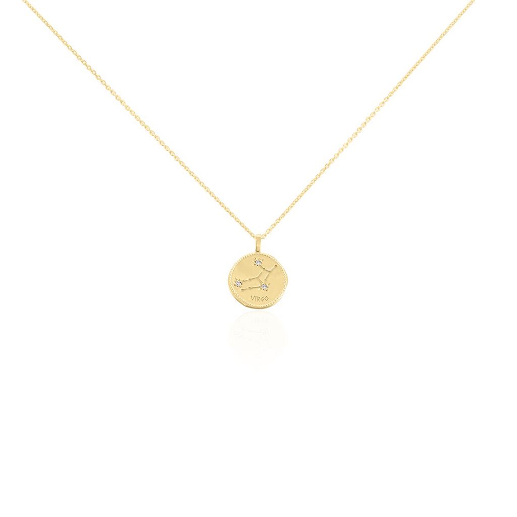Collier Iago Plaqué Or Oxydes De Zirconium