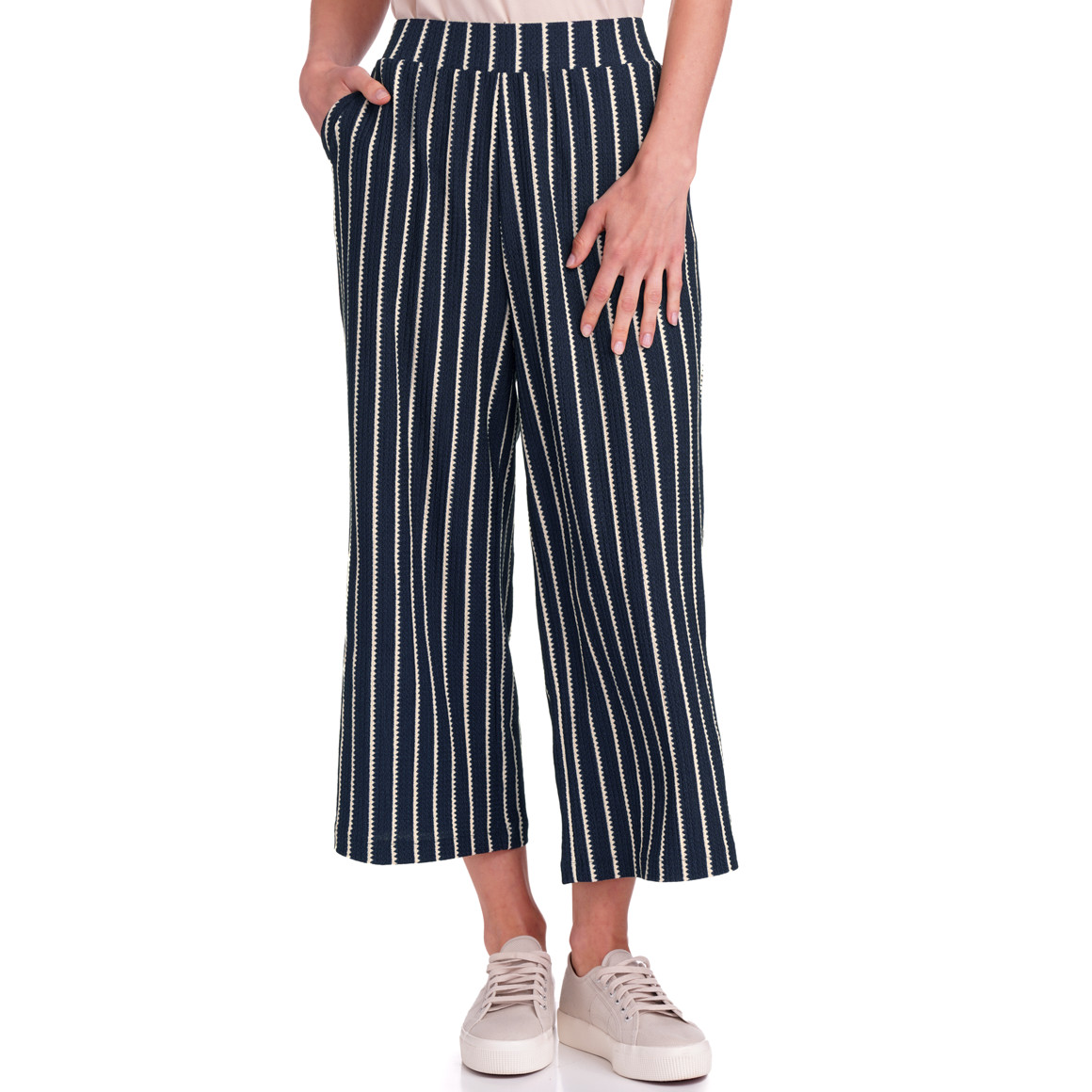 Gina Benotti Damen Culotte mit strukturiertem Material dunkelblau