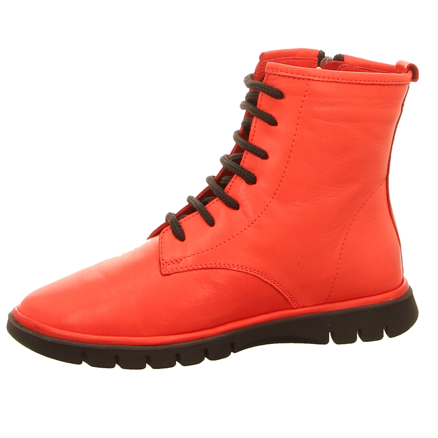 Pölking Schnür-Stiefelette rot