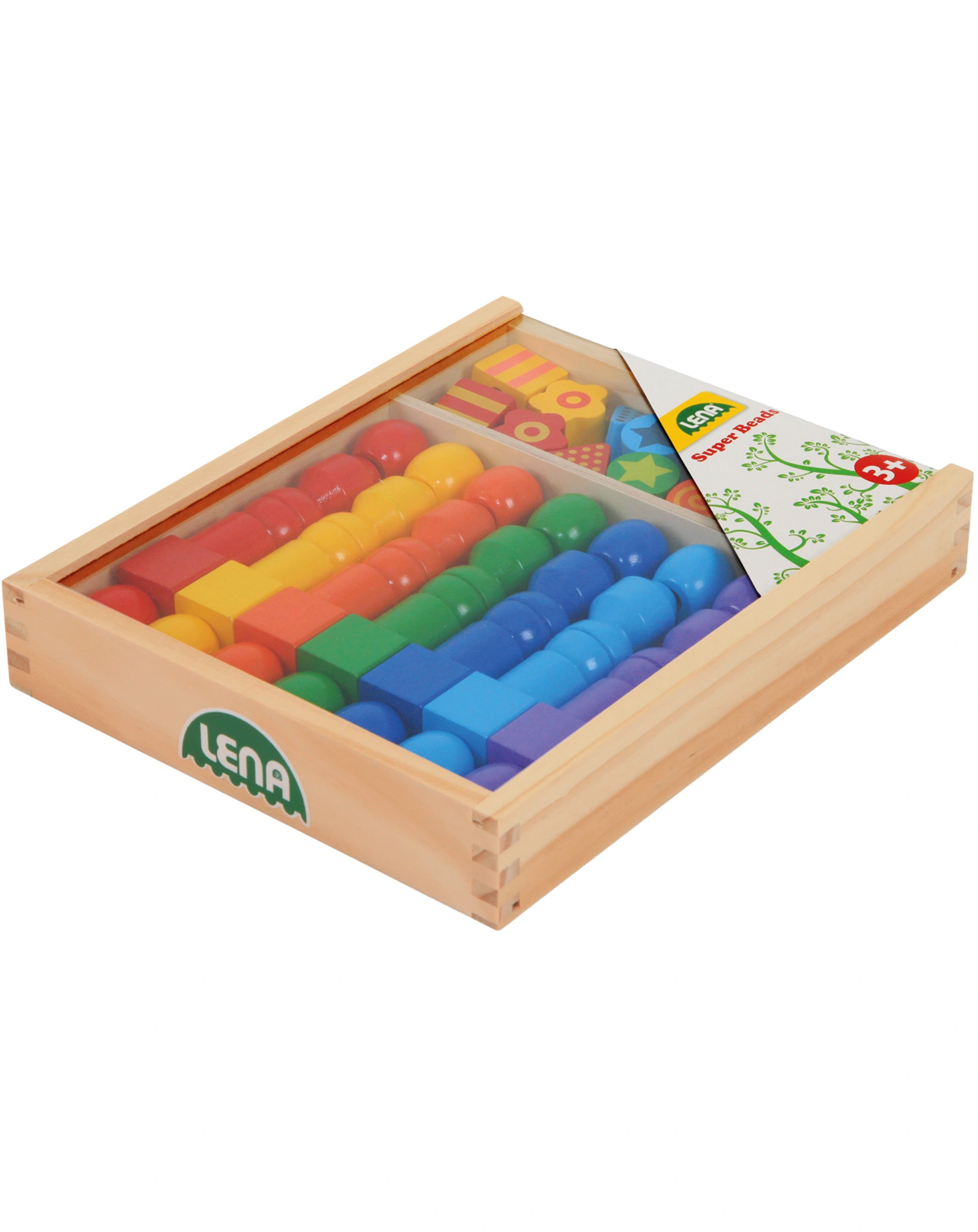 Super Beads Holzfädelperlen