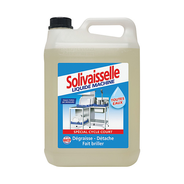 Liquide lave-vaisselle cycle court Solivaisselle de Solipro 5 L