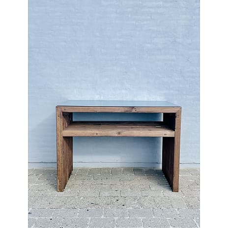 Kabeltromlen grillbord af traller m. topplade - Brunbejdset