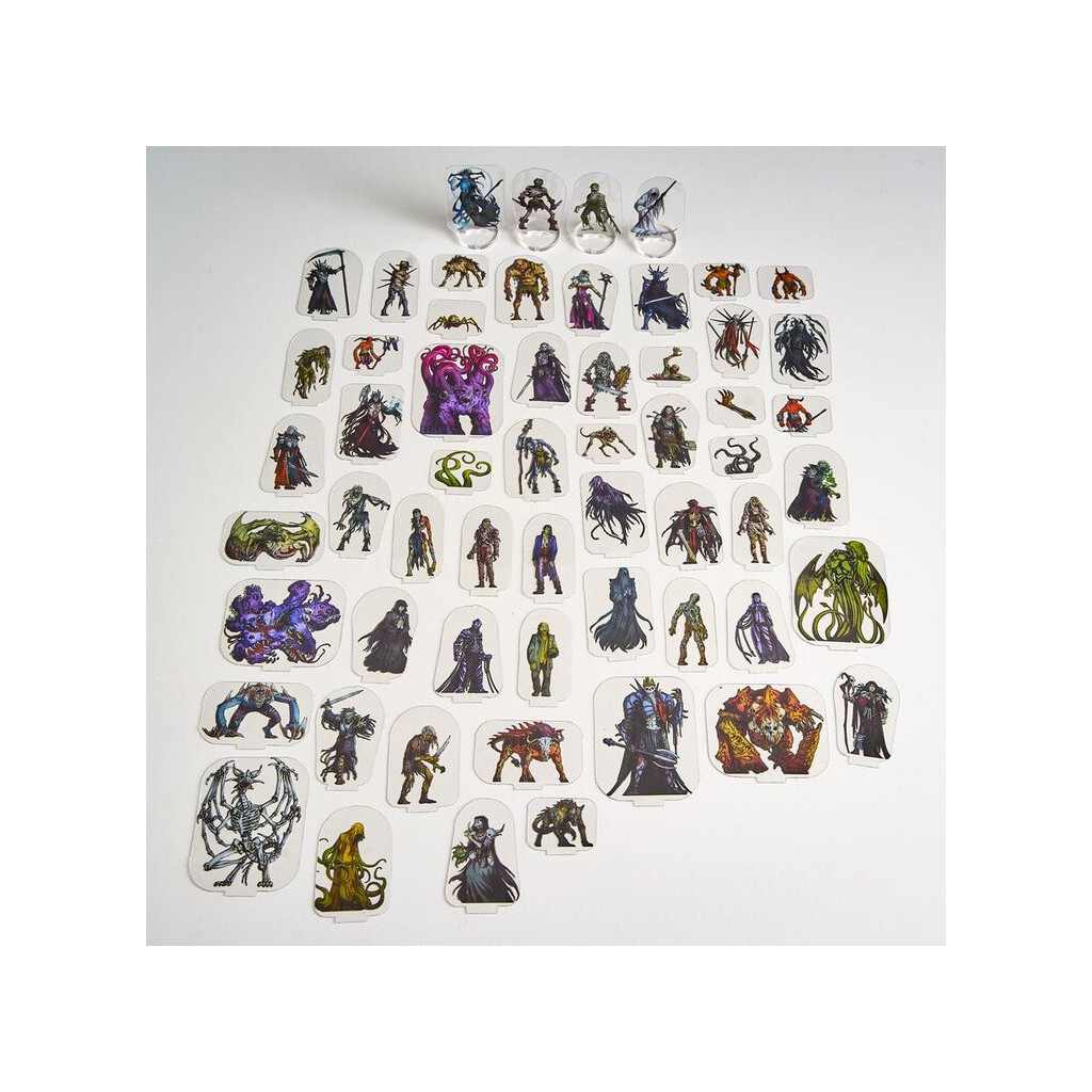 Flat Plastic Miniatures - Ancient Evils - 62 Pieces