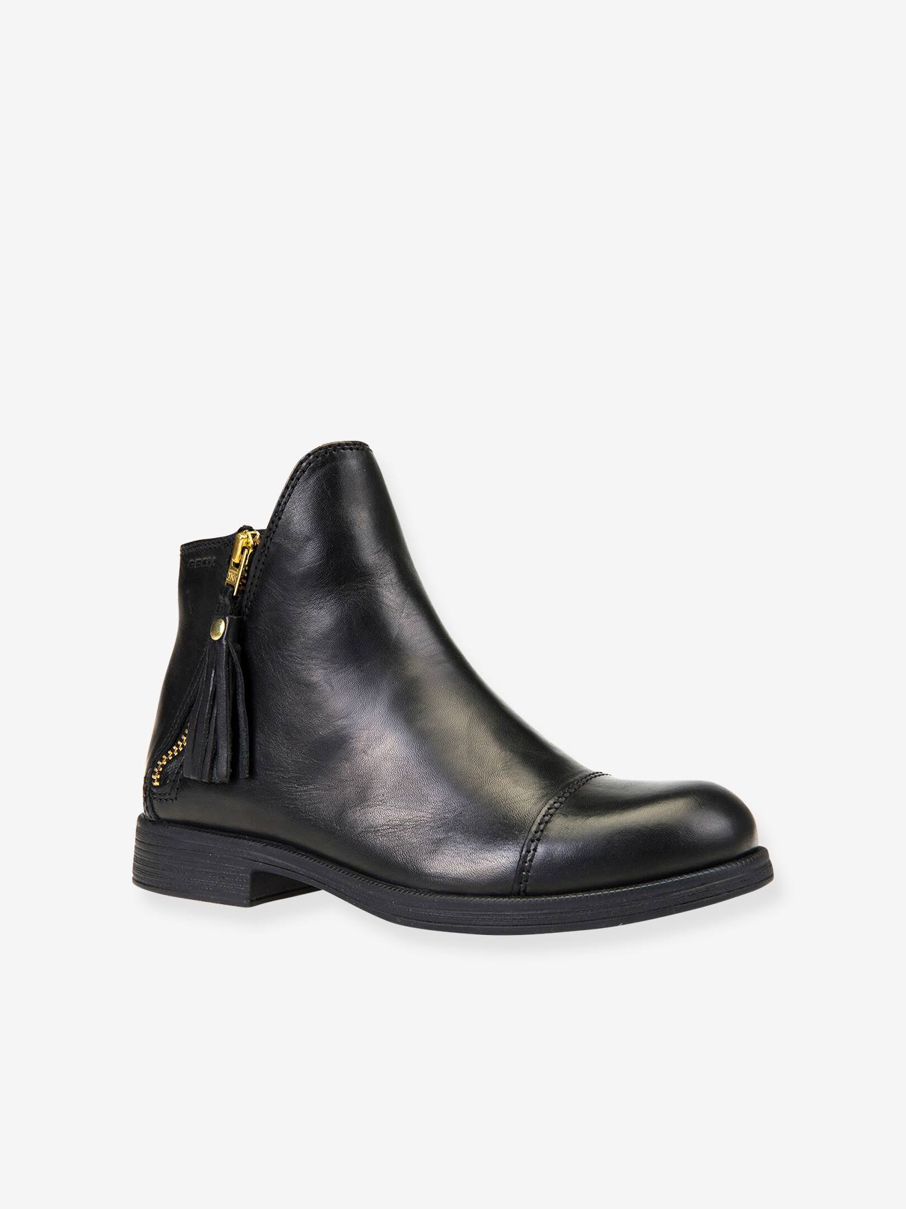 Botas de cano curto Agata C GEOX®, pretas escuras, lisas