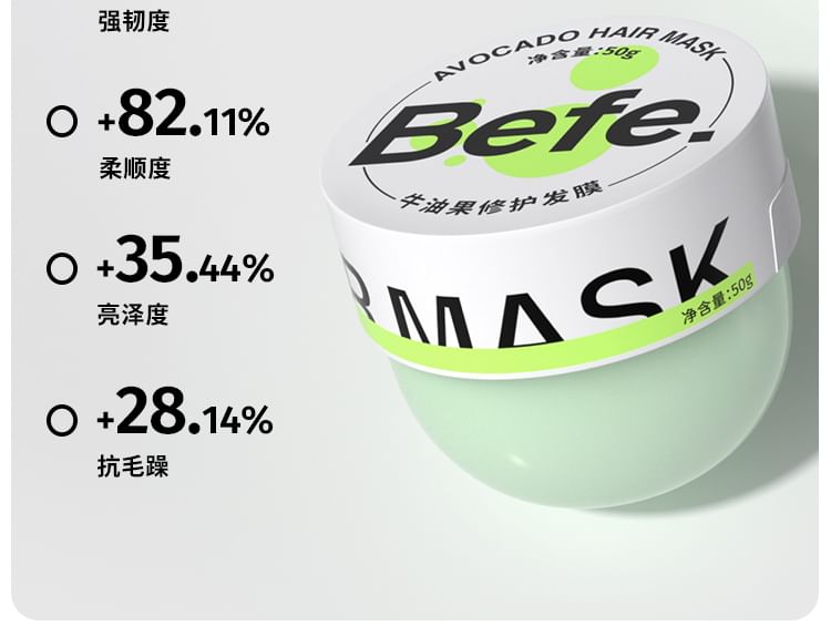 Befe - Olie-controlerende shampoo & avocado haarmasker reisset