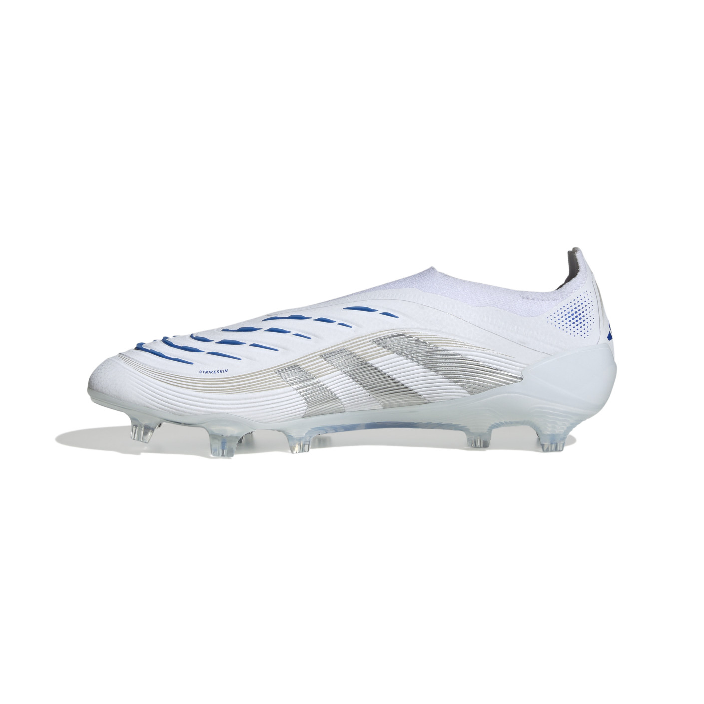 Adidas Predator Elite Veterloze Gras Voetbalschoenen (FG) Wit Zilver Blauw