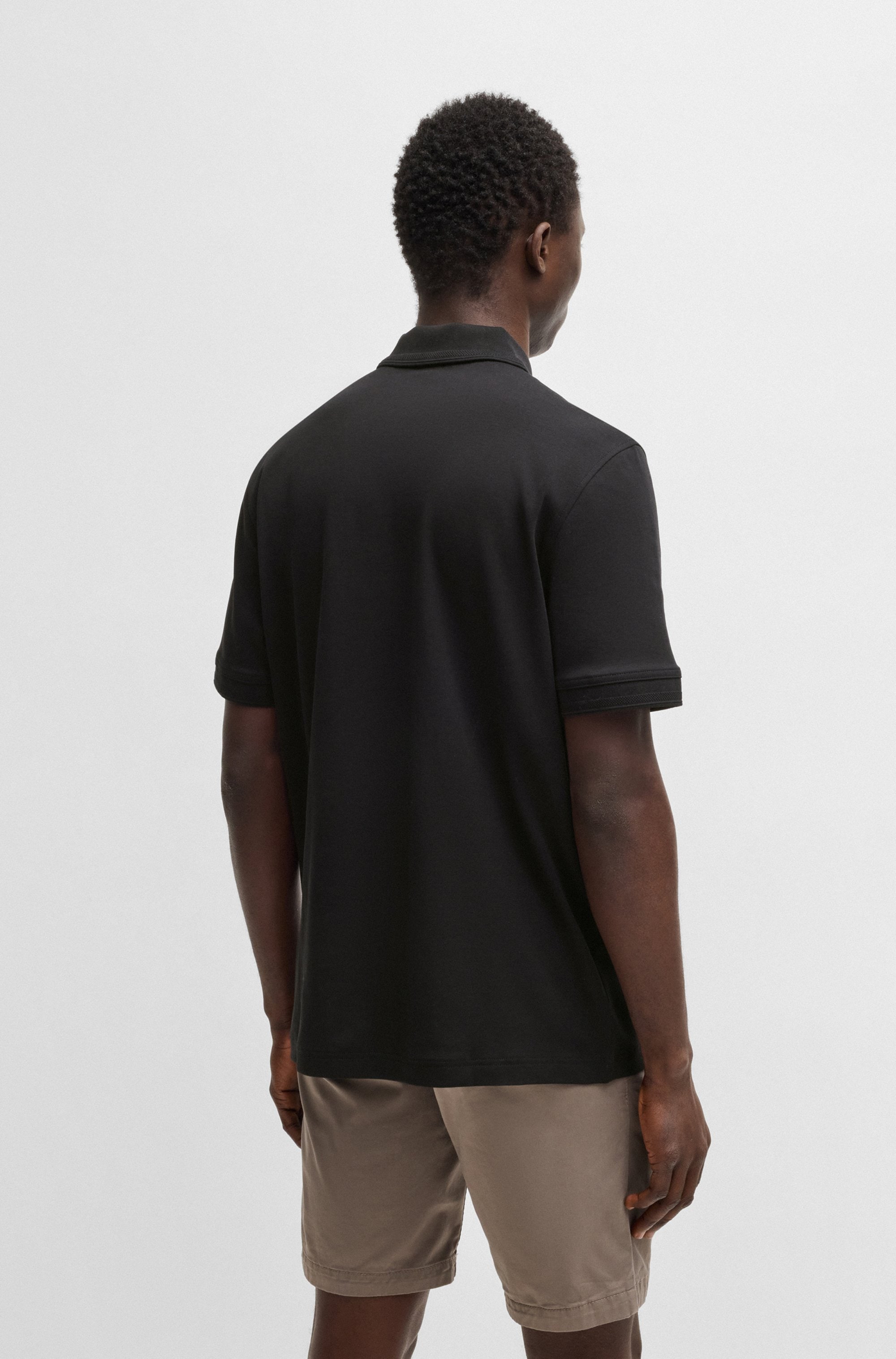 BOSS ORANGE Poloshirt »Pe Interlock«, aus Baumwoll-Piqué mit Logo-Print Regular
