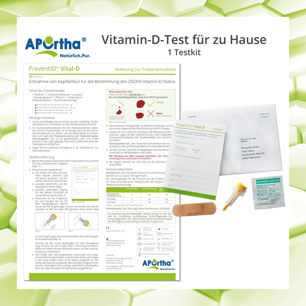 APOrtha® Vitamin-D-Test für zu Hause - Testkit
