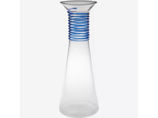 HABITAT - Carafe en verre - 1,1 L - Bleu - Design by Chloé Le Cam - Upie