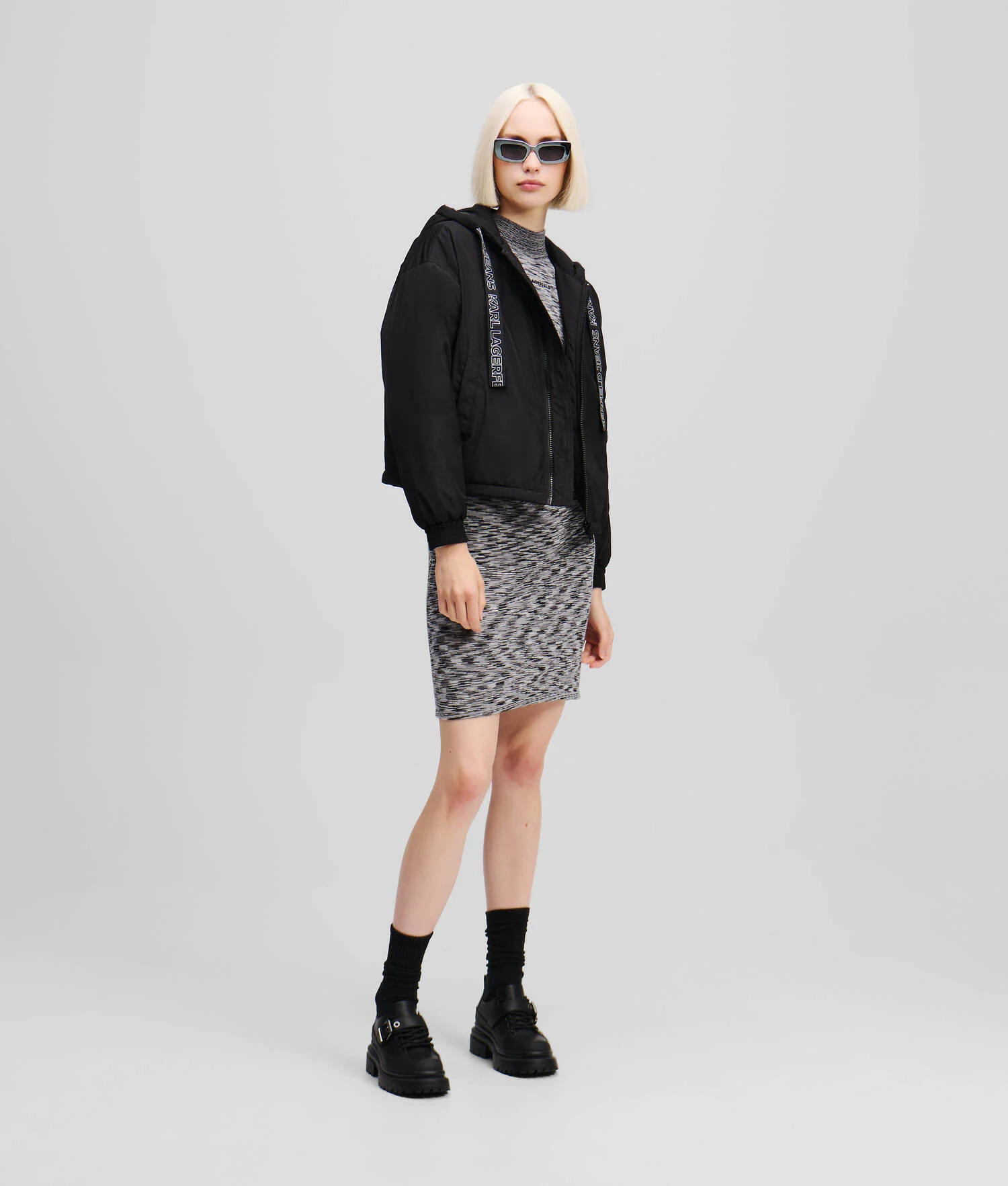 ROBE TRICOT À MANCHES LONGUES