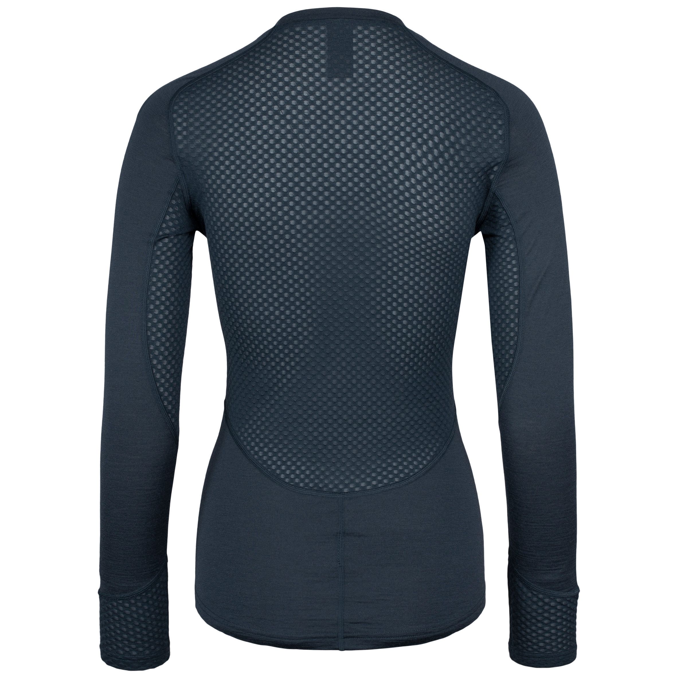 johaug lithe merinould langaermet loebe t shirt dame 343 210510 matte navy