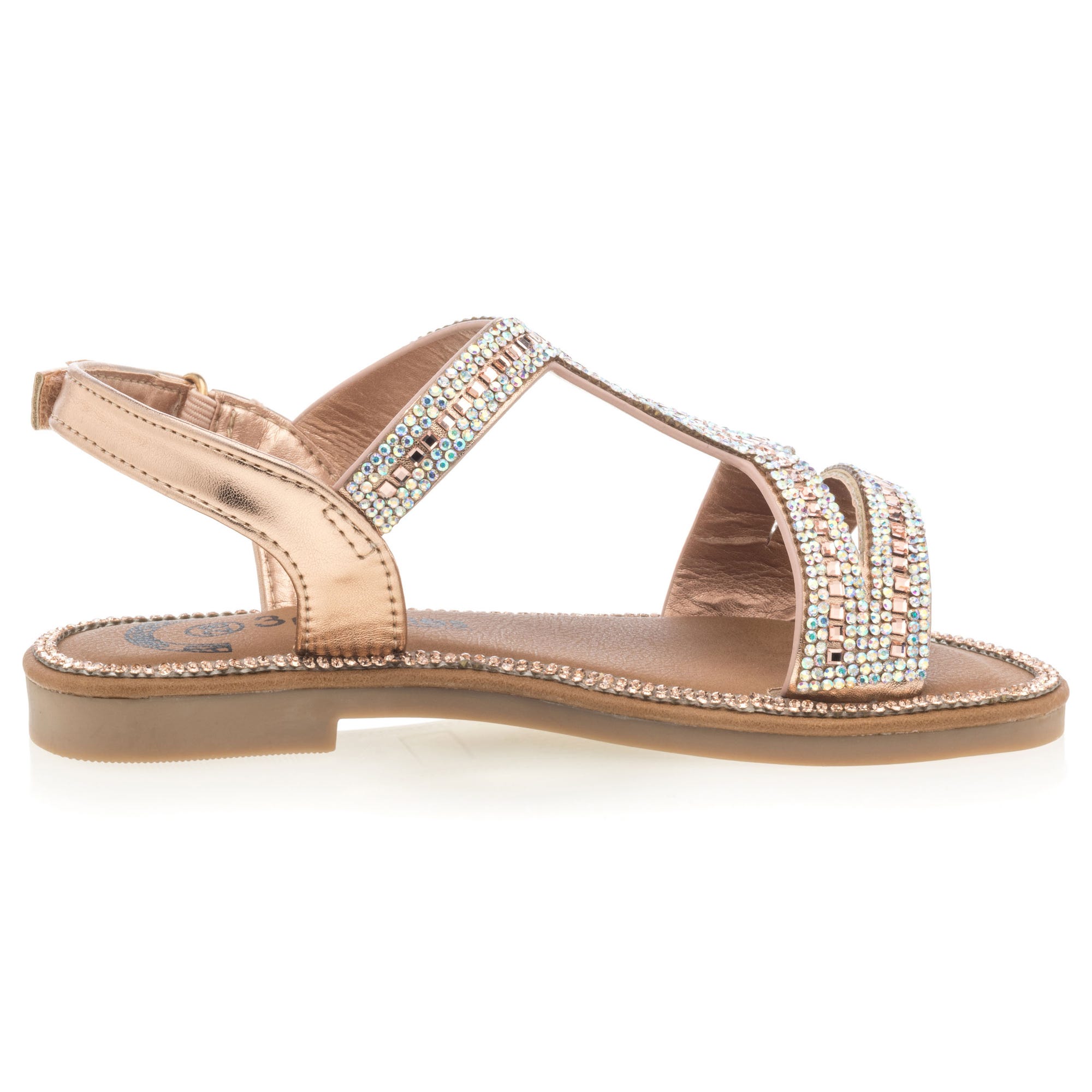 Nu-pieds Fille rose