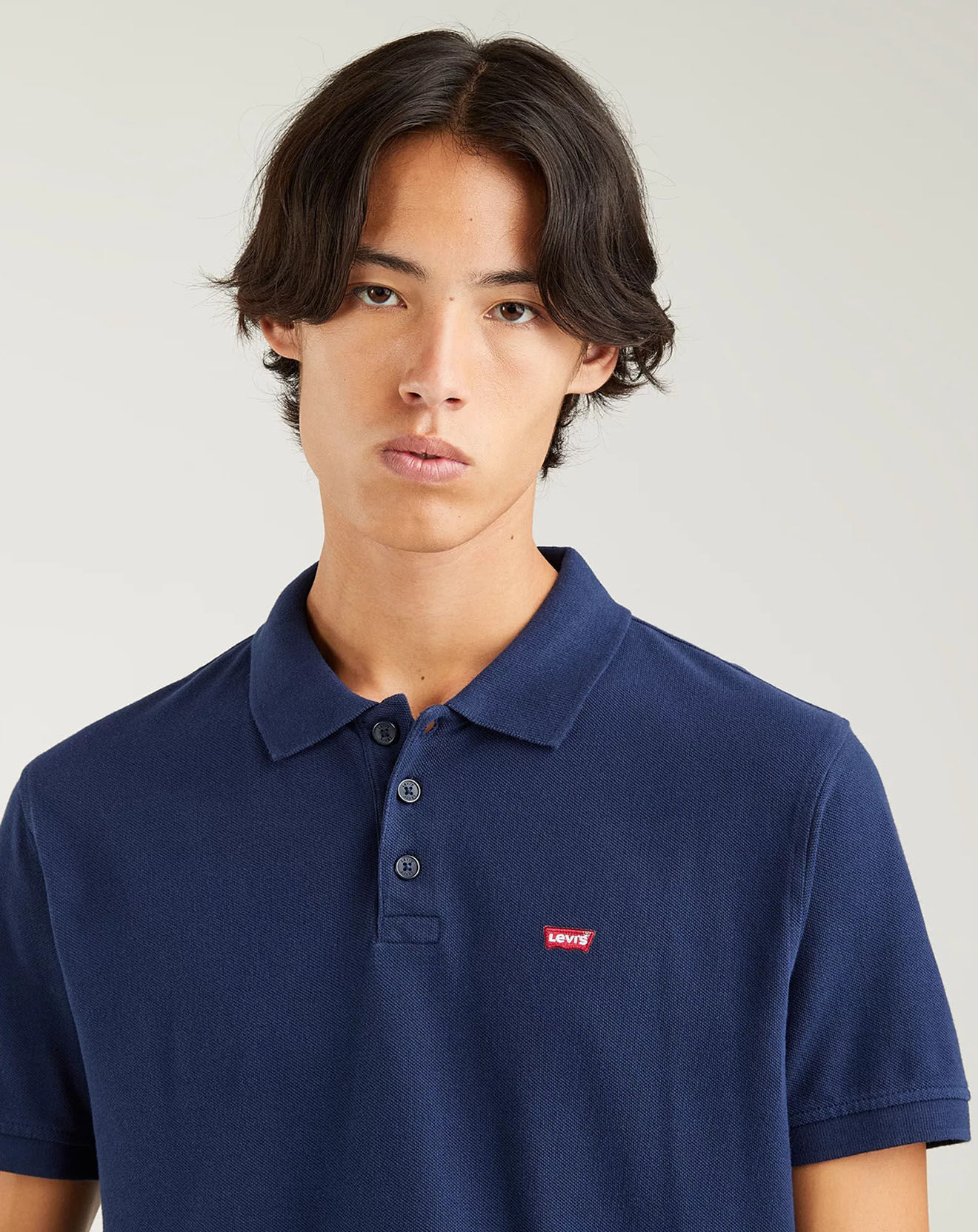 Levi's® Polo Housemarked en Coton Regular Fit bleu marine