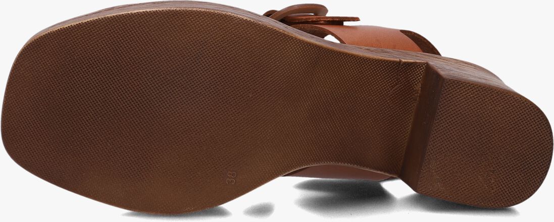 cognac stefano lauran sandalen met hak 930