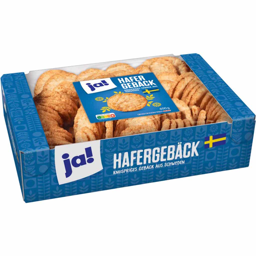 ja! Hafergebäck 600g MHD:1.8.25