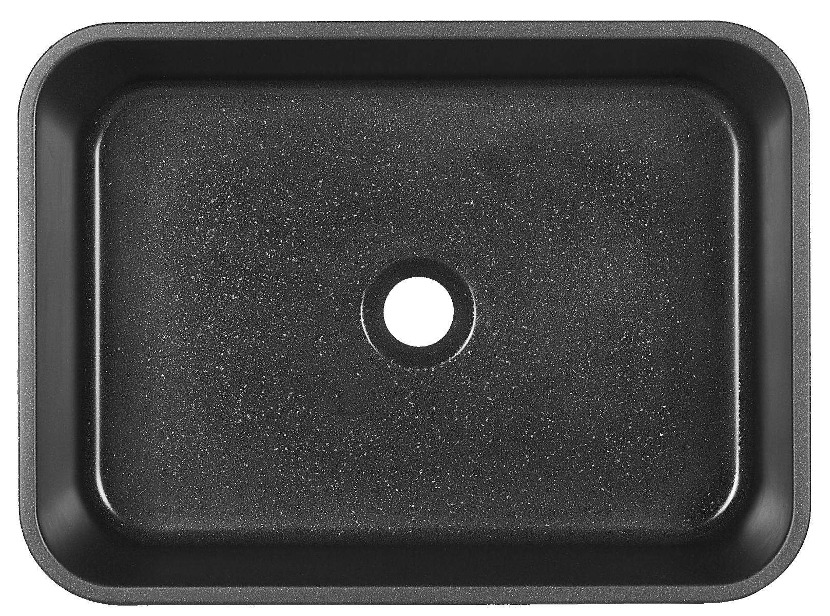 Kerra Cres E wastafel 50x37x12.5cm zwart mat