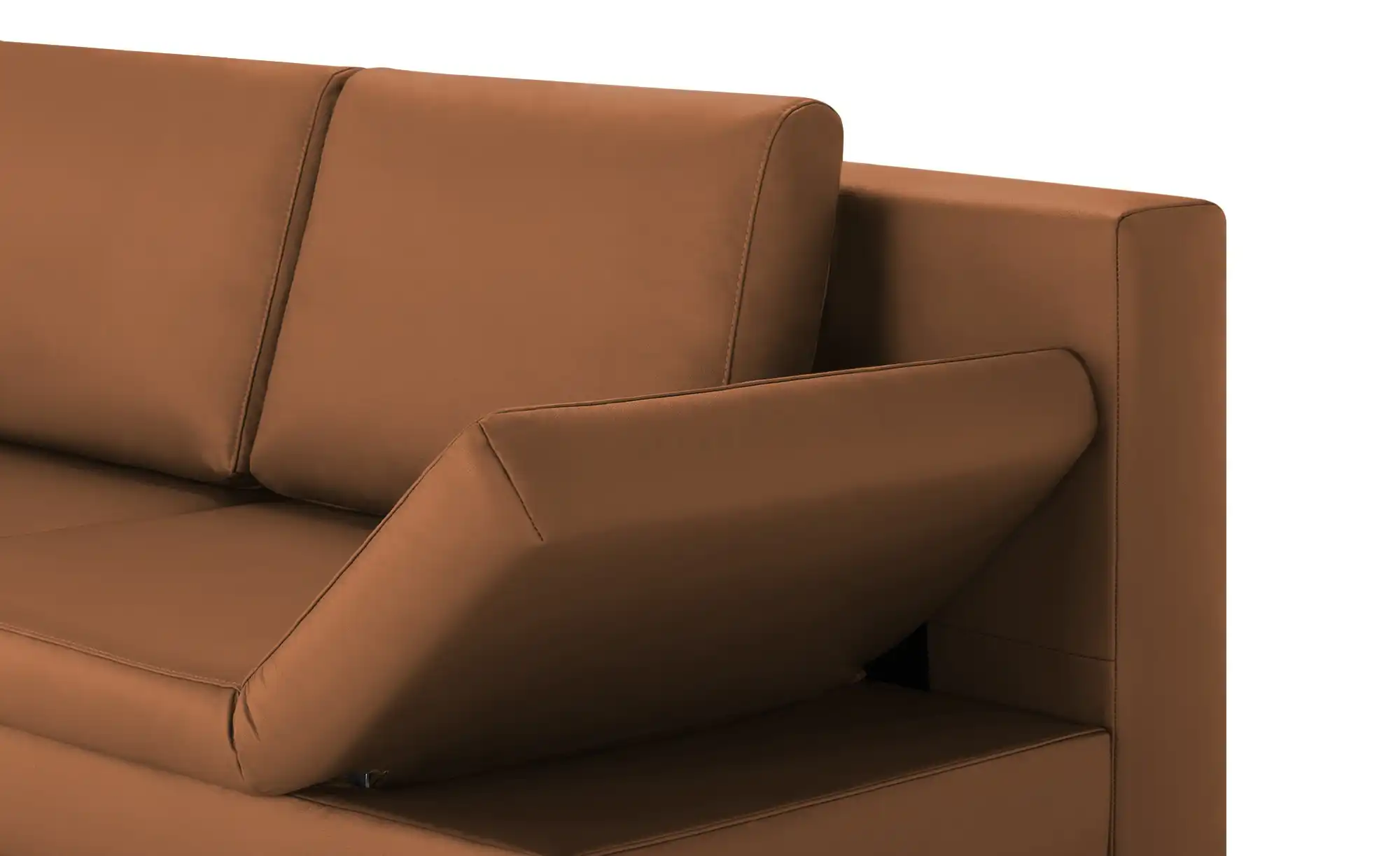 Schlafsofa mit Sitz- und Rückenfläche aus Echtleder Kenny