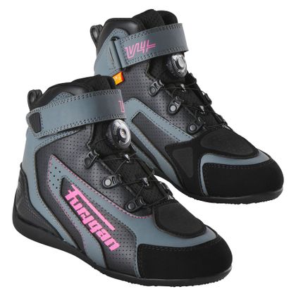 Baskets Furygan V4 EASY LADY D3O® VENTED - Noir / Rose