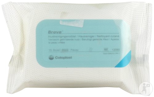 Brava Nettoyant Peau Lingettes 15 Pièces (12080)