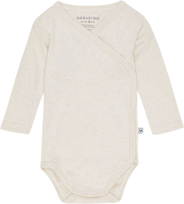 GoBabyGo Hazel slå-om Body Langærmet - Plant Vanilla