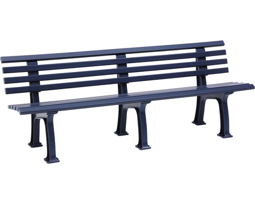 Tuinbank Blome Juist, kunststof, 4-zits, staalblauw