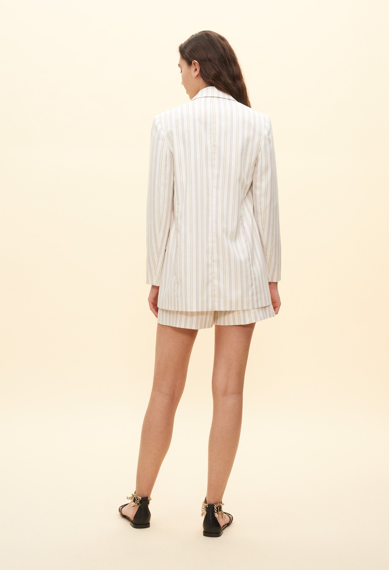 Veste de tailleur rayee