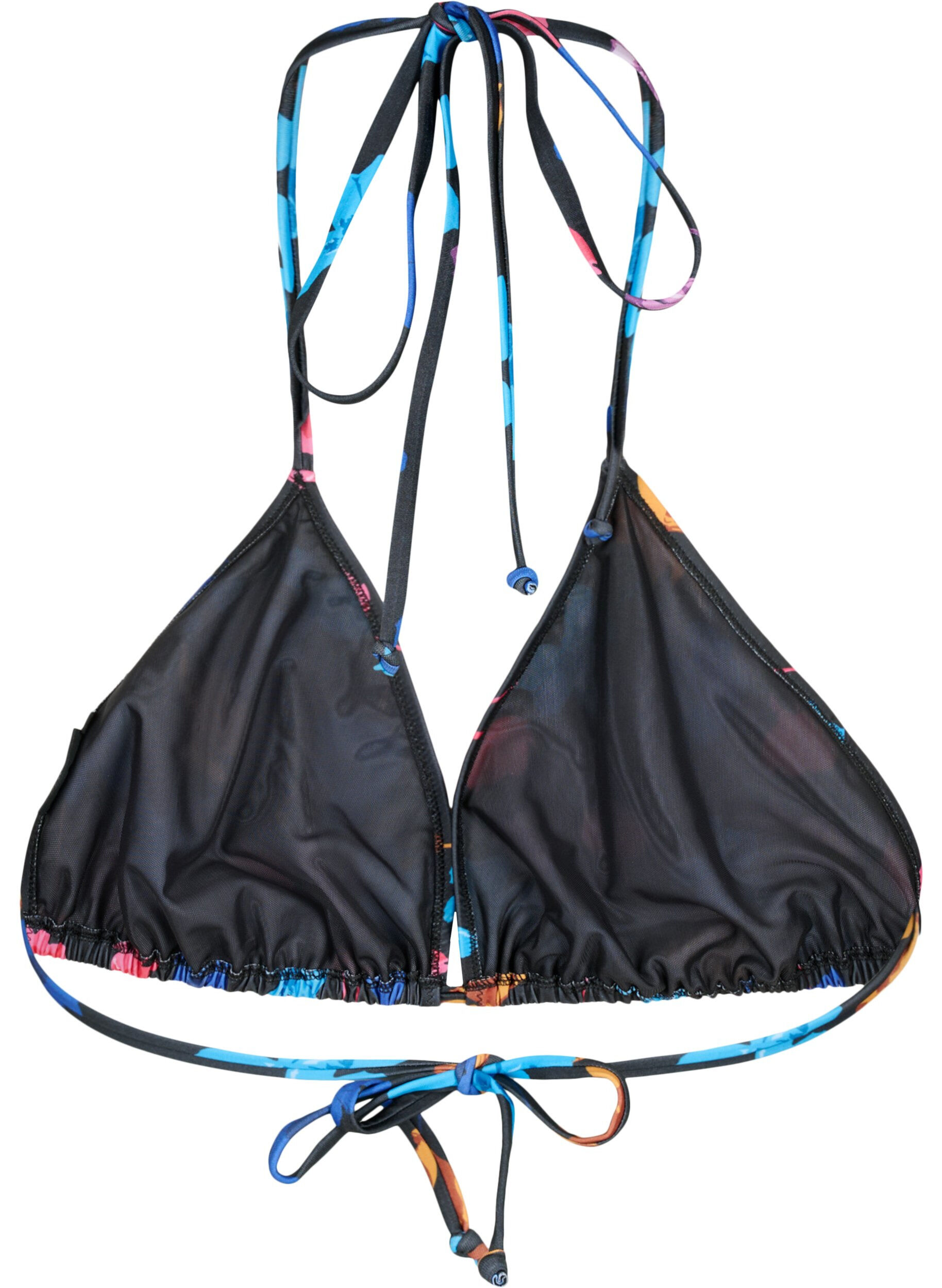 Trekants bikini bh med print