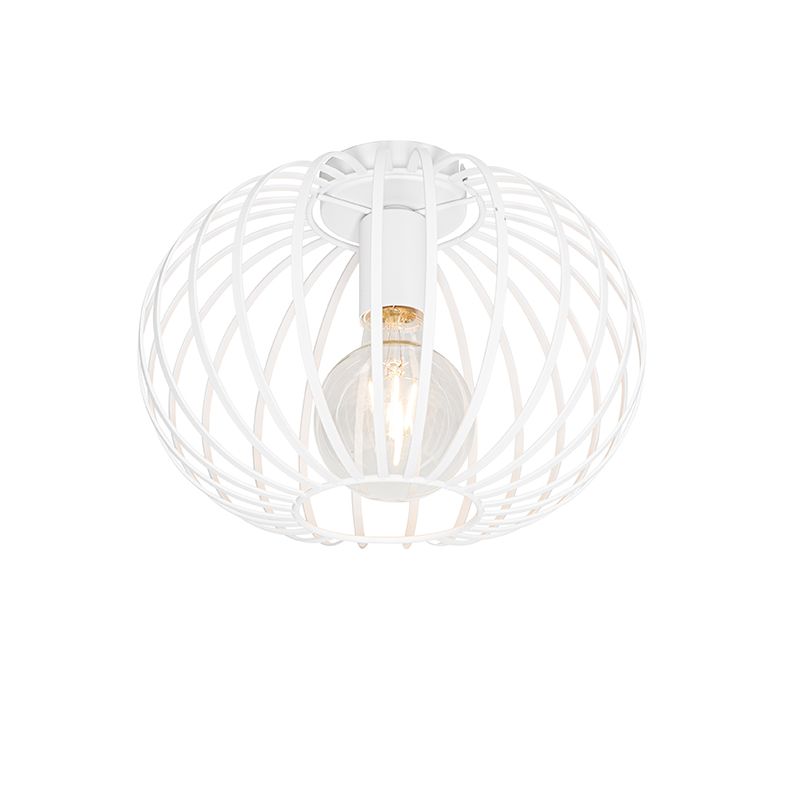 Design plafondlamp wit 30 cm - Johanna