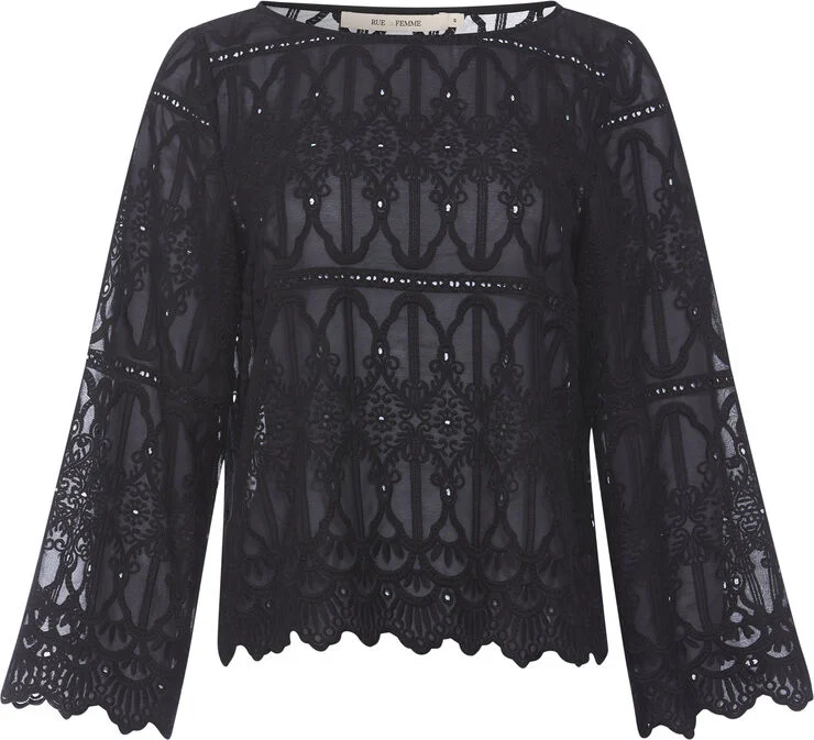 Rue de Femme ¤ Colette blouse RdF ¤ Black