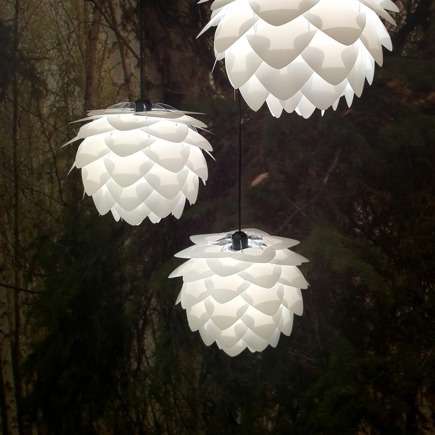 Hanglamp Silvia Ø50 cm koordset wit Wit