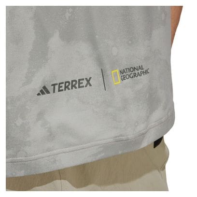 T-shirt manches courtes adidas Terrex National Geographic Camo/Gris Unisexe