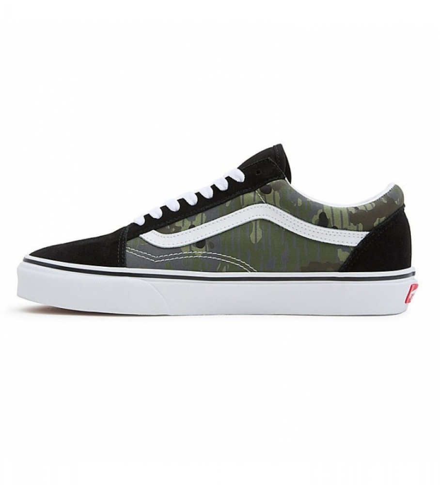 Tênis Vans Old Skool Rain de couro, preto