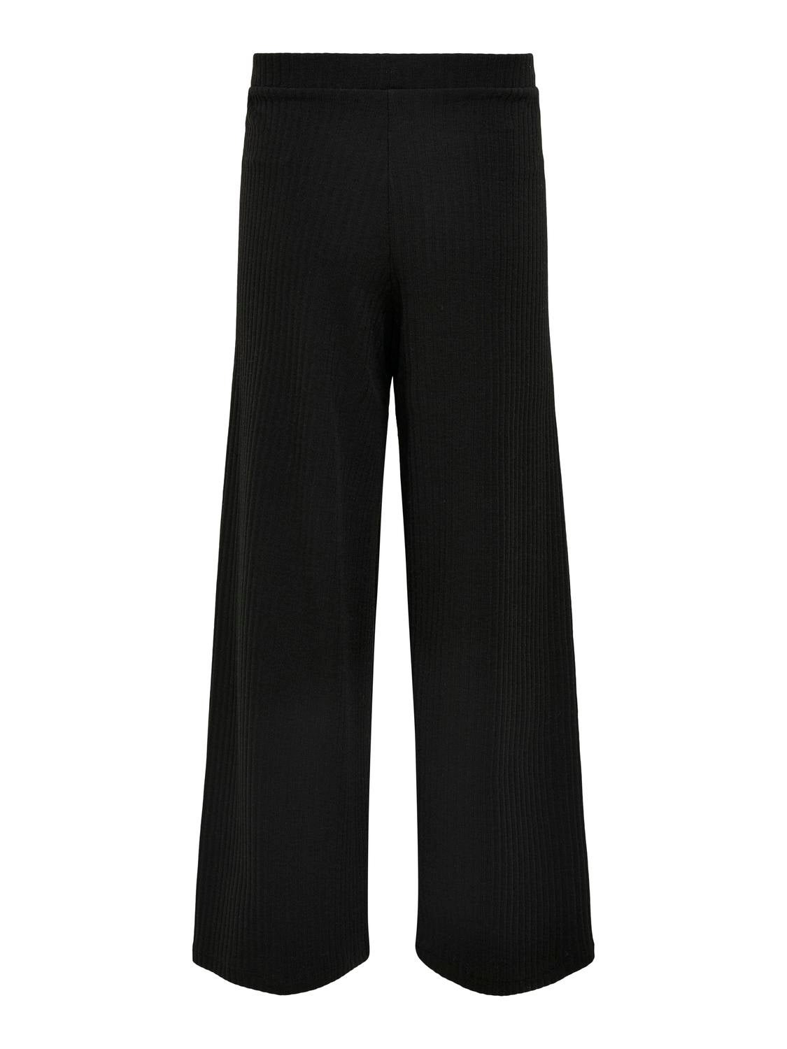 KOGNELLA Weiter Beinschnitt Hose mit weitem Beinschnitt Black