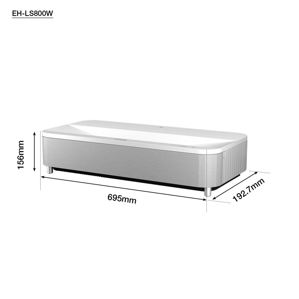 Epson - EH-LS800W Super-ultra-short-throw projektor, hvid