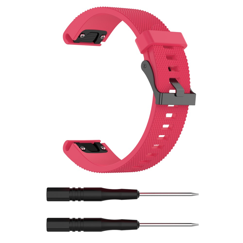 Samsung Galaxy Watch 7 (44mm) Silikon Sport Armband mit Schnellverschluss (Gelenkumfang: 160-210 mm) - Rot