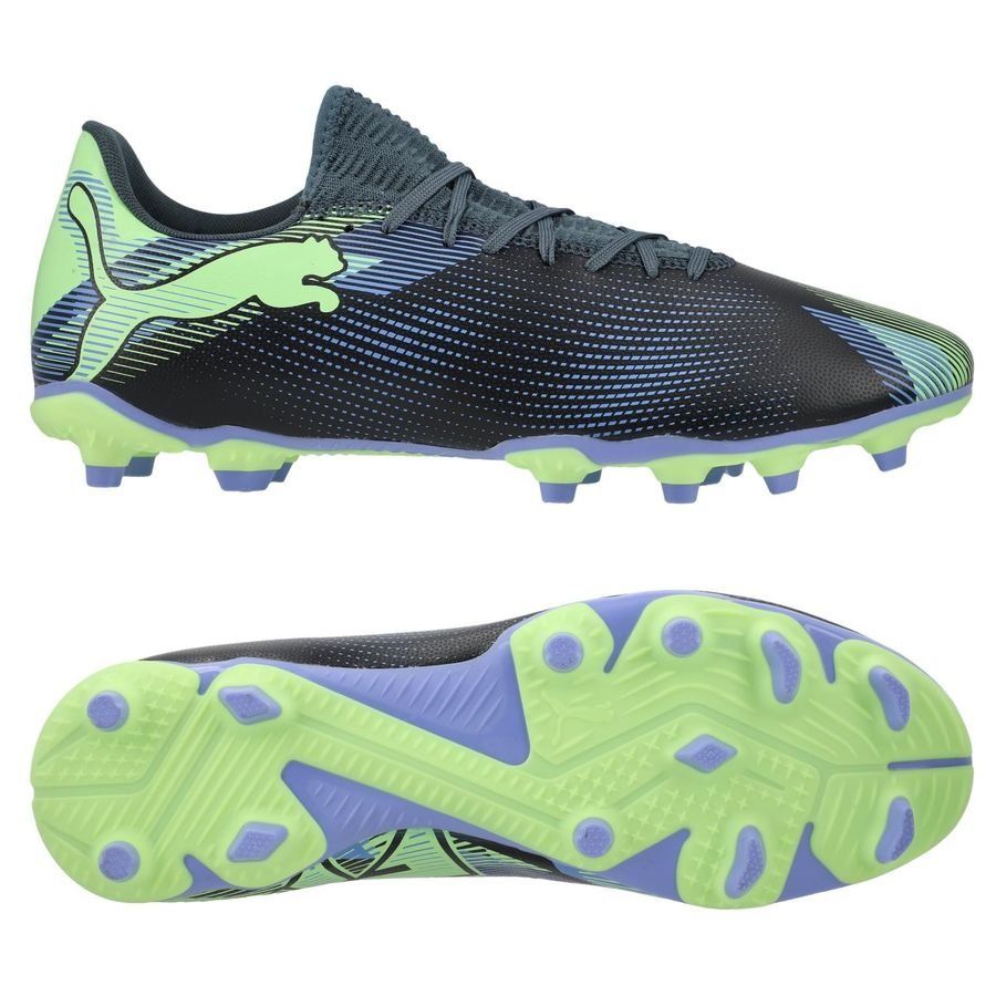 PUMA Future 7 Play FG/AG Lights Out - Gray Skies/Violet/Fizzy Apple/Blanc