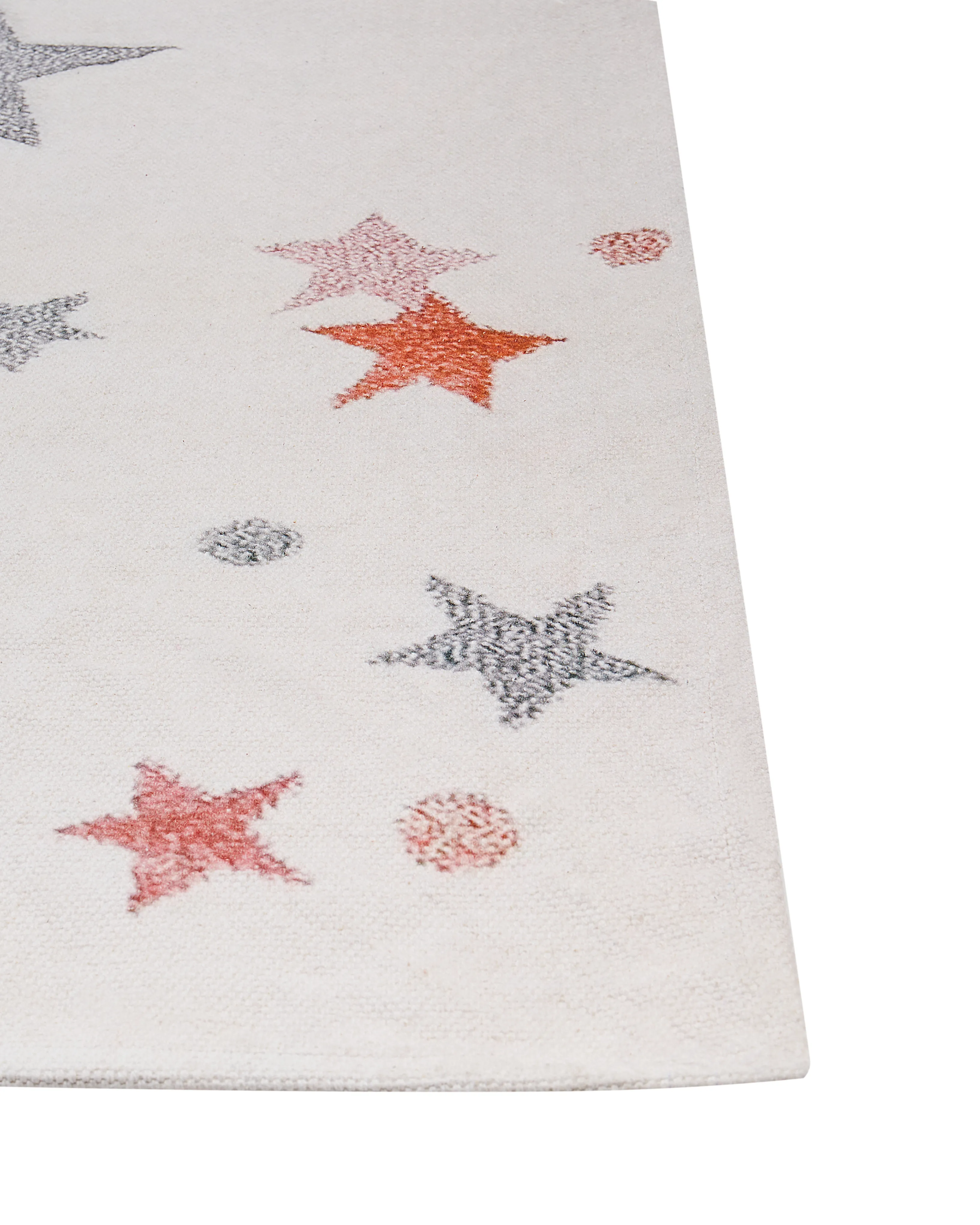Kindervloerkleed ALPOUD Wit 140 x 200 cm Katoen