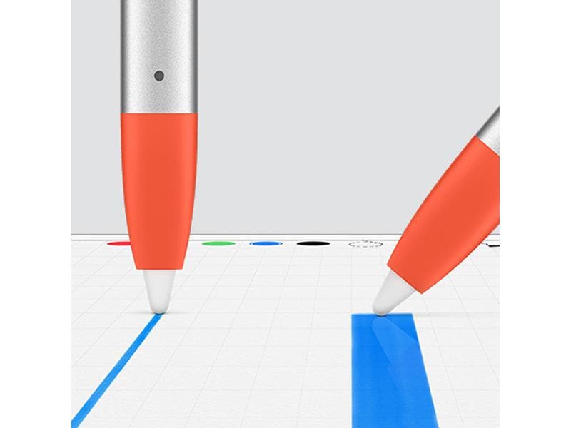 Logitech Eingabestift Crayon Grau/Orange Kinderfreundlicher Kreativ-Eingabestift für das Apple iPad