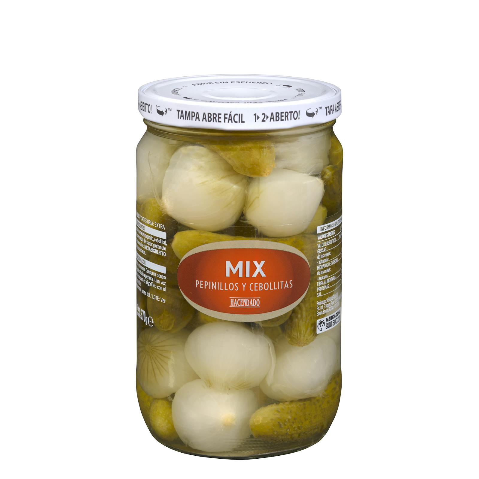 Mélange de cornichons et d'oignons Hacendado