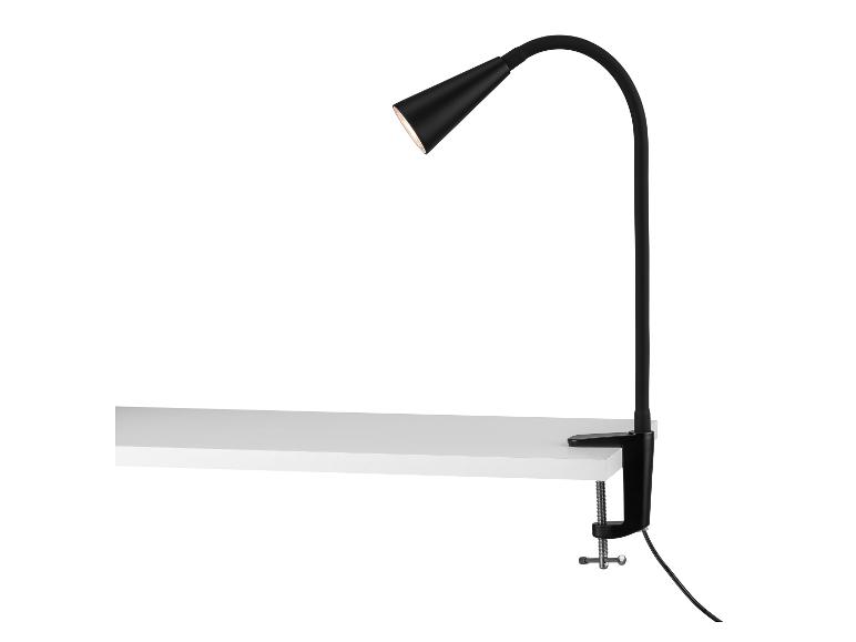 LED-klemlamp met flexibele metalen hals