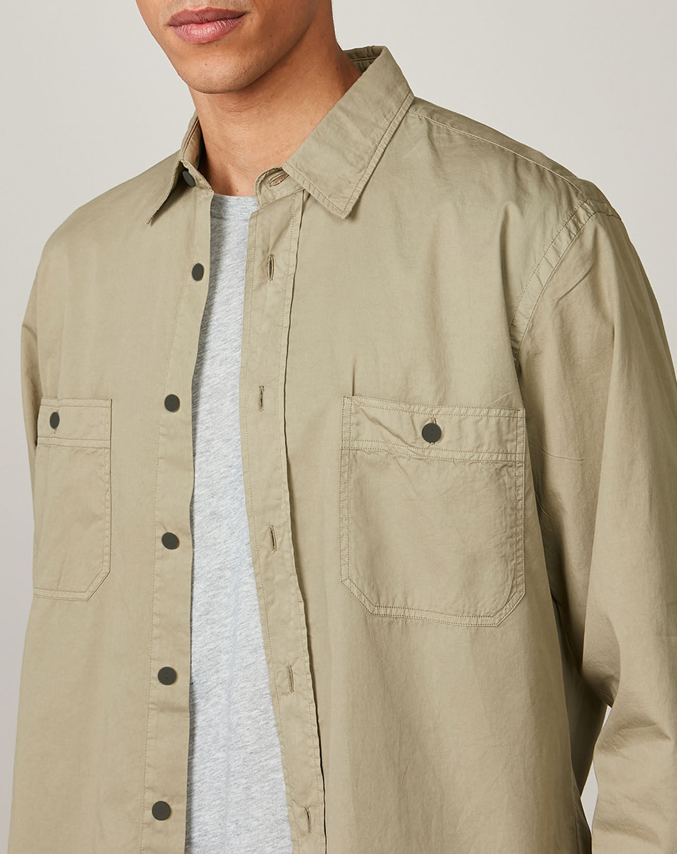 Hartford Chemise regular Pocket Pat moss