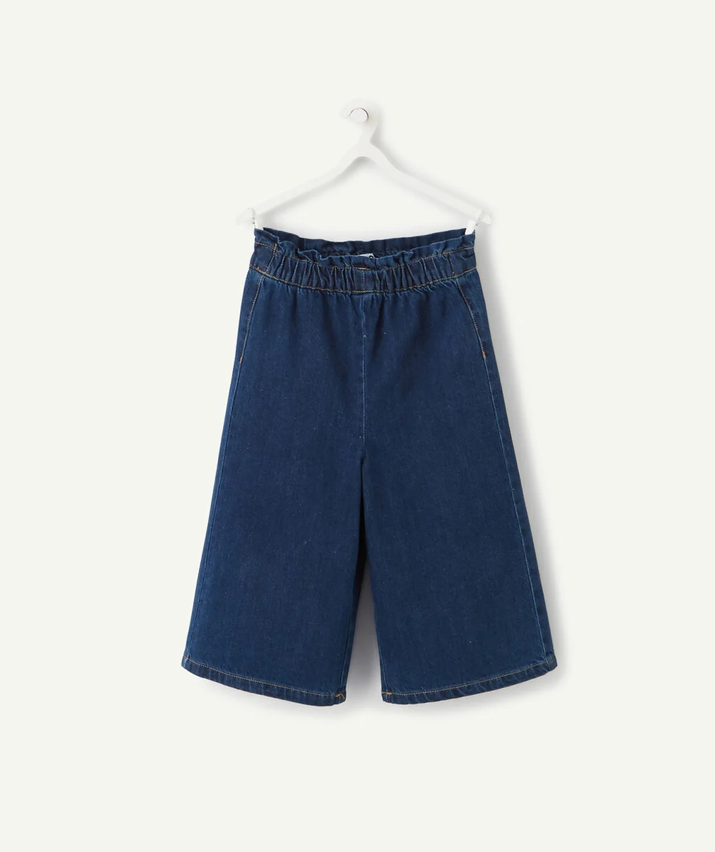 LA JUPE CULOTTE ÉVOLUTIVE DENIM EN COTON ET CHANVRE
