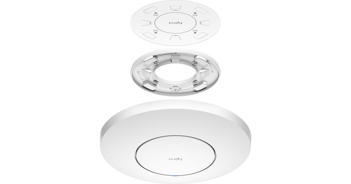 CudyAX3000 Wi-Fi 6 2.5G Access Point  (Wit, AP3000, DC Adapter, Cudy Mesh)