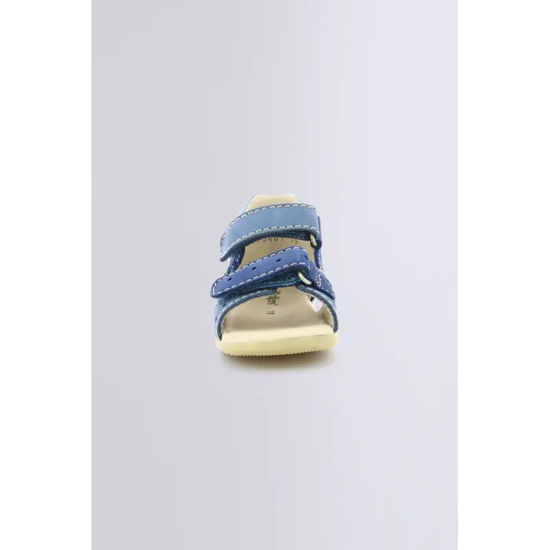 BOPING BLEU TRICOLORE SANDALES Cuir Garçon